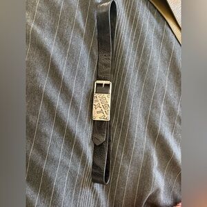 Miss Sixty Charcoal Réal leather belt